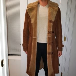 Sawyer Of Napa Shearling Coat 42L